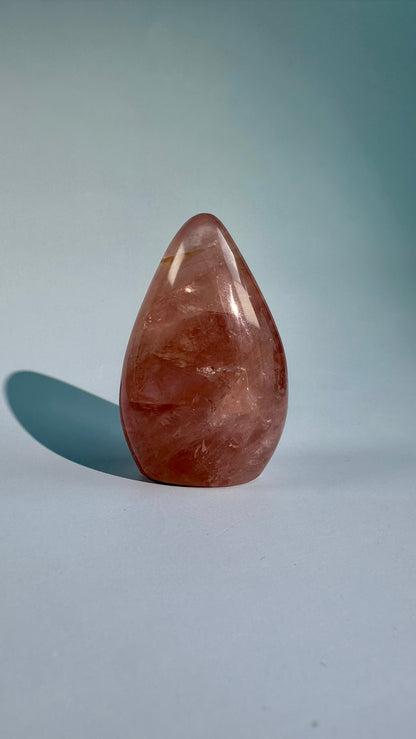 Small Rose Quartz Standing Freeform – Option A