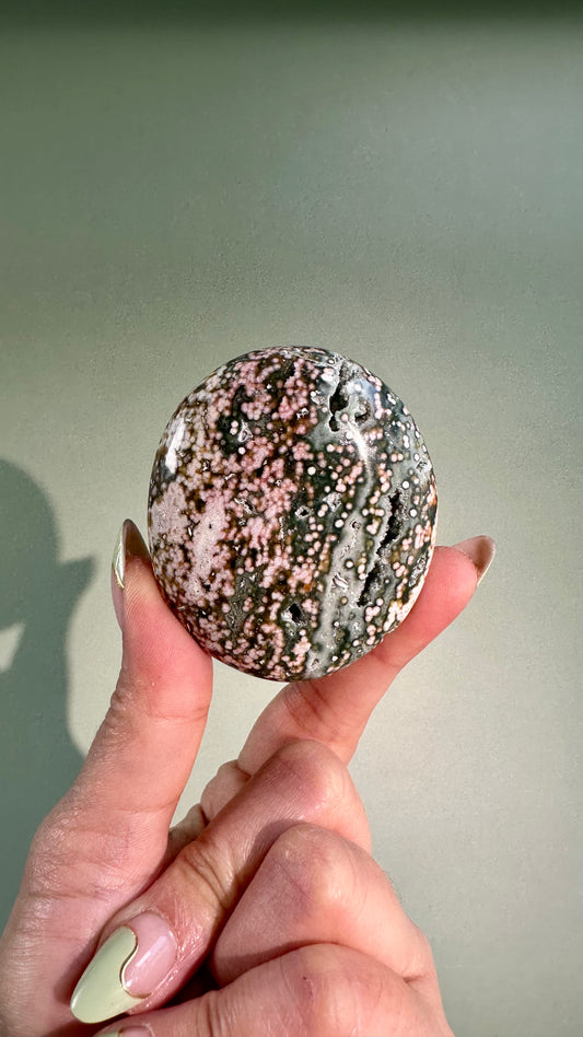 Ocean Jasper Palm Stone – Option H