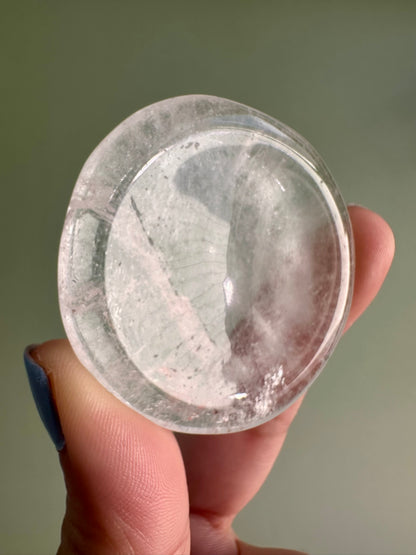 Clear Quartz Worry Stone