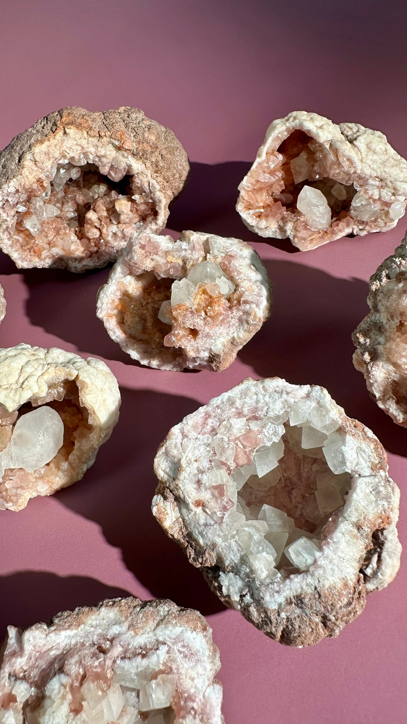 Pink Amethyst Geode Cluster – Option I