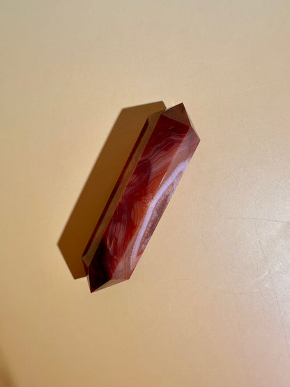 Carnelian Double Terminated Point – Option F | Manifestation, Courage & Success Energy