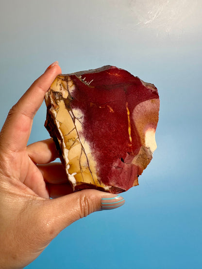 Mookaite Jasper Slab | One of a Kind Grounding, Adventure & Strength Crystal