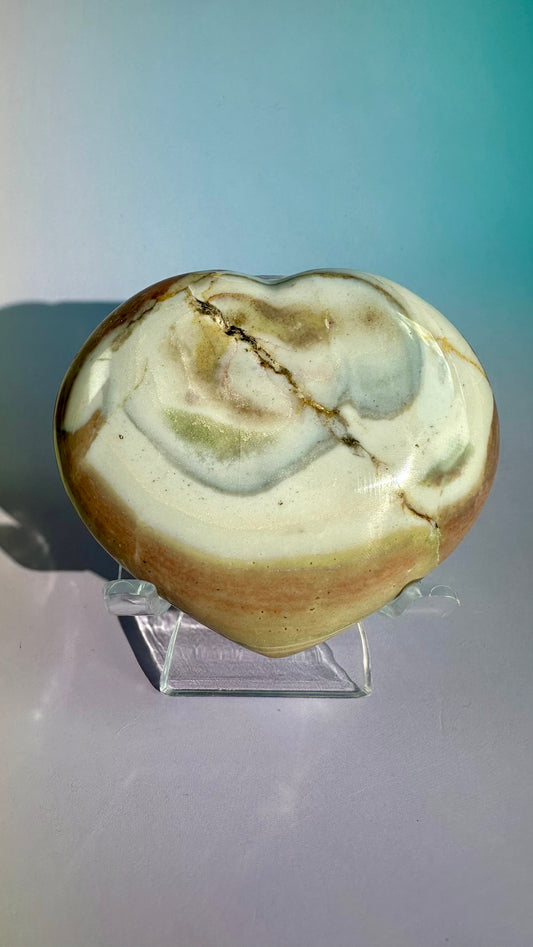 Perfectly Imperfect Polychrome Jasper Heart Misfit – Option B