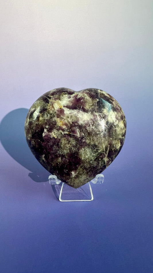 Lepidolite Heart – Option A