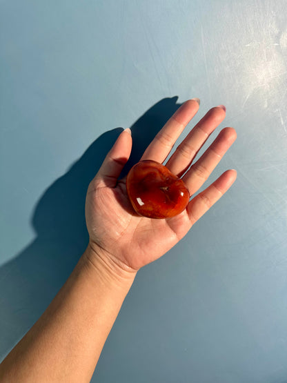Small Carnelian Heart Option B | Motivation, Passion & Confidence Crystal