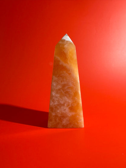 Orange Calcite Tower – Option B | Confidence, Vitality & Motivation Energy