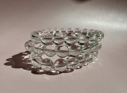10mm Lemurian Clear Quartz Bracelet