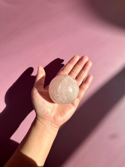 Star Rose Quartz Sphere - C