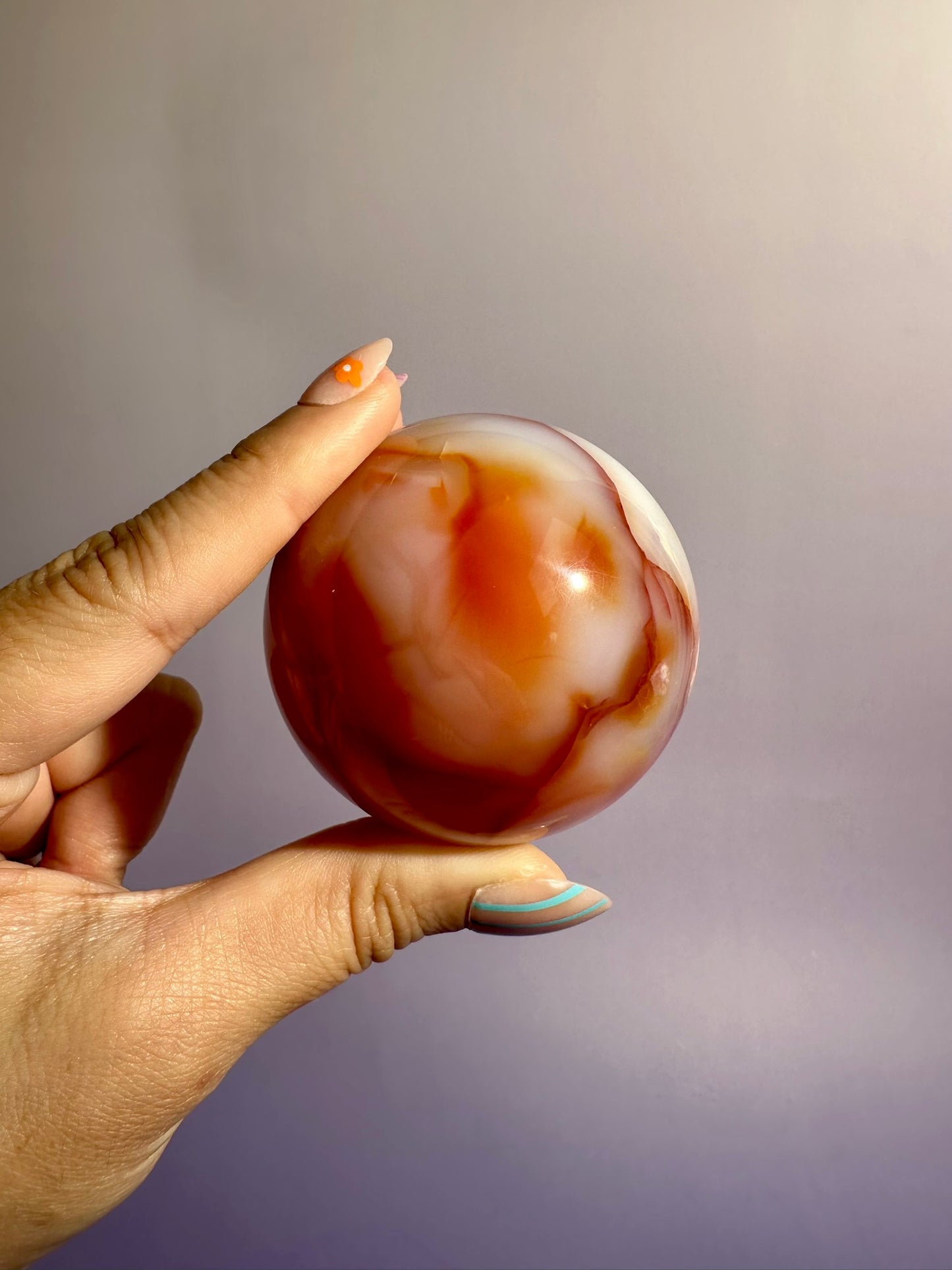 Carnelian Sphere – Option J | Manifestation, Courage & Abundance Crystal