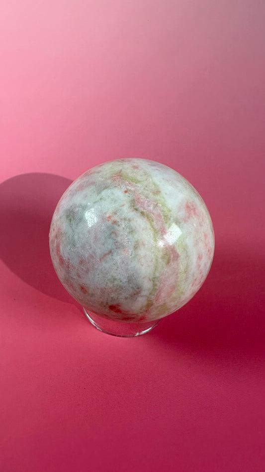 Thulite with Epidote Sphere – Option G