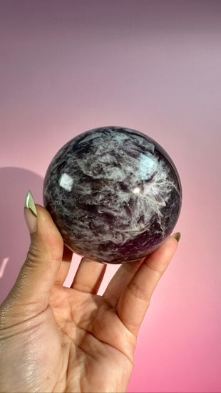 Lepidolite Sphere - Option B
