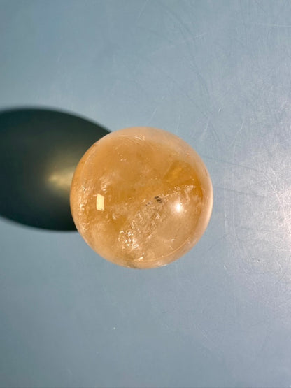 Honey Calcite Sphere – Option G | Abundance, Success & Motivation Crystal