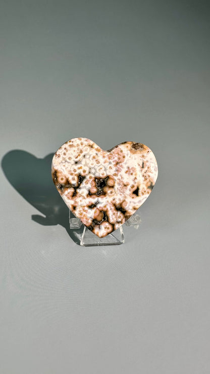 Ocean Jasper Heart Carving – Option P
