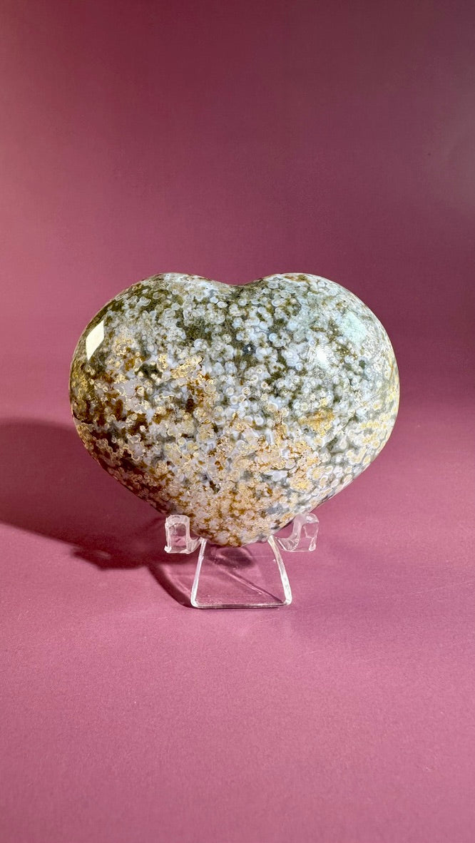 Sea Jasper Heart - A