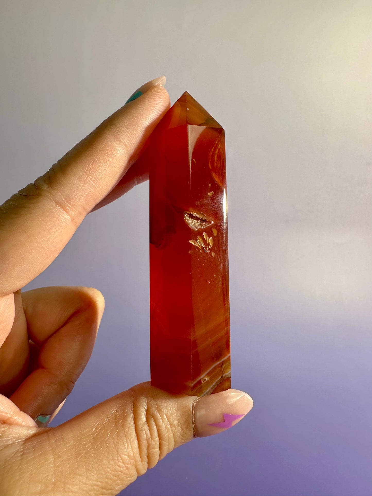 Carnelian Tower Option A | Courage, Vitality & Motivation Crystal
