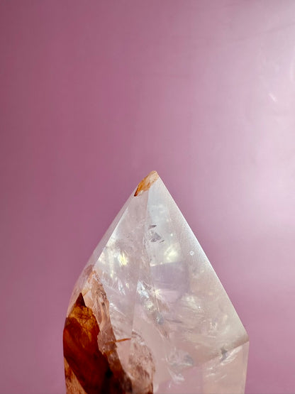 Perfectly Imperfect Fire Quartz Tower – Option D Misfit | Empowerment Crystal