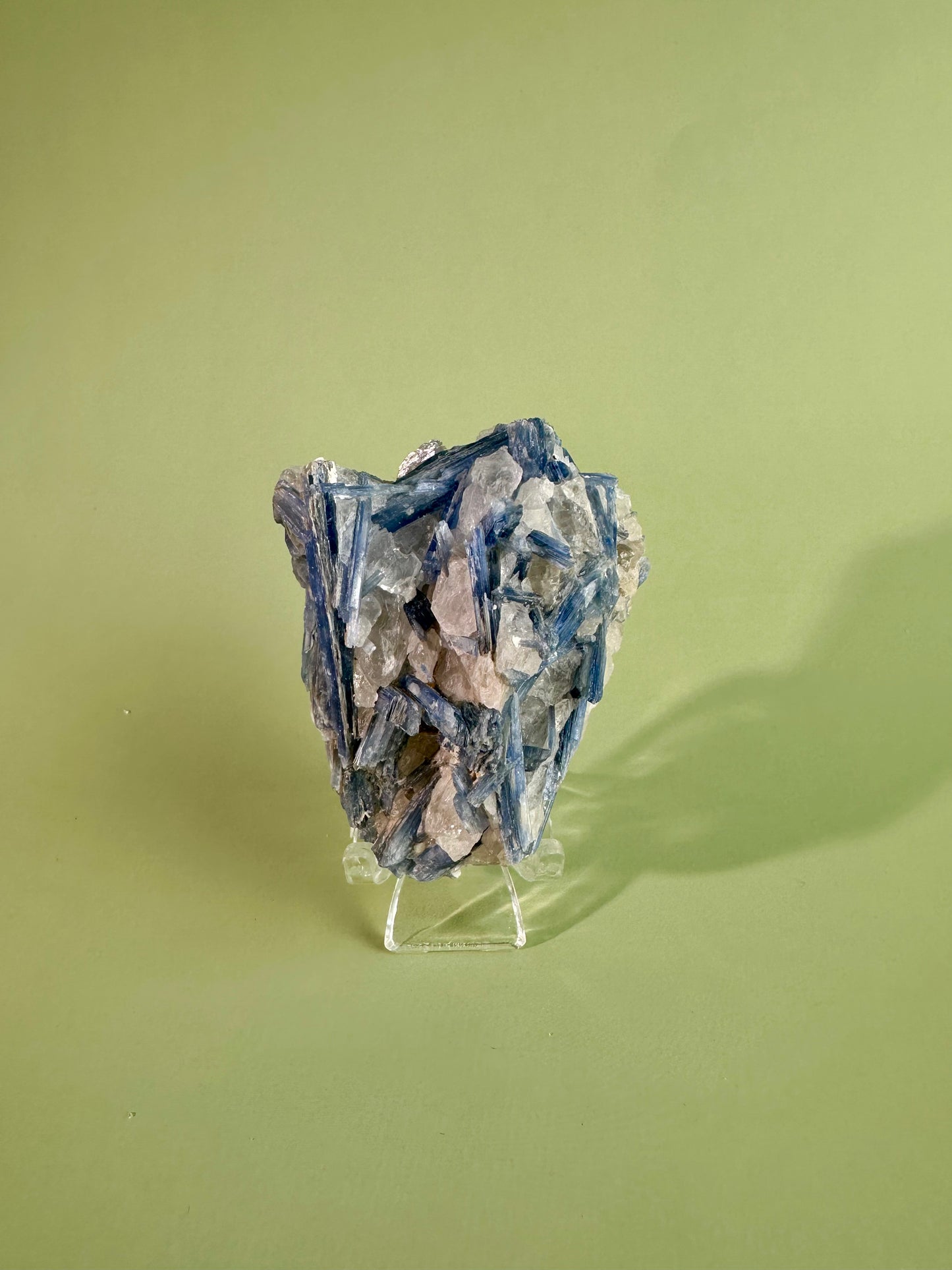 Kyanite in Quartz Cluster - E