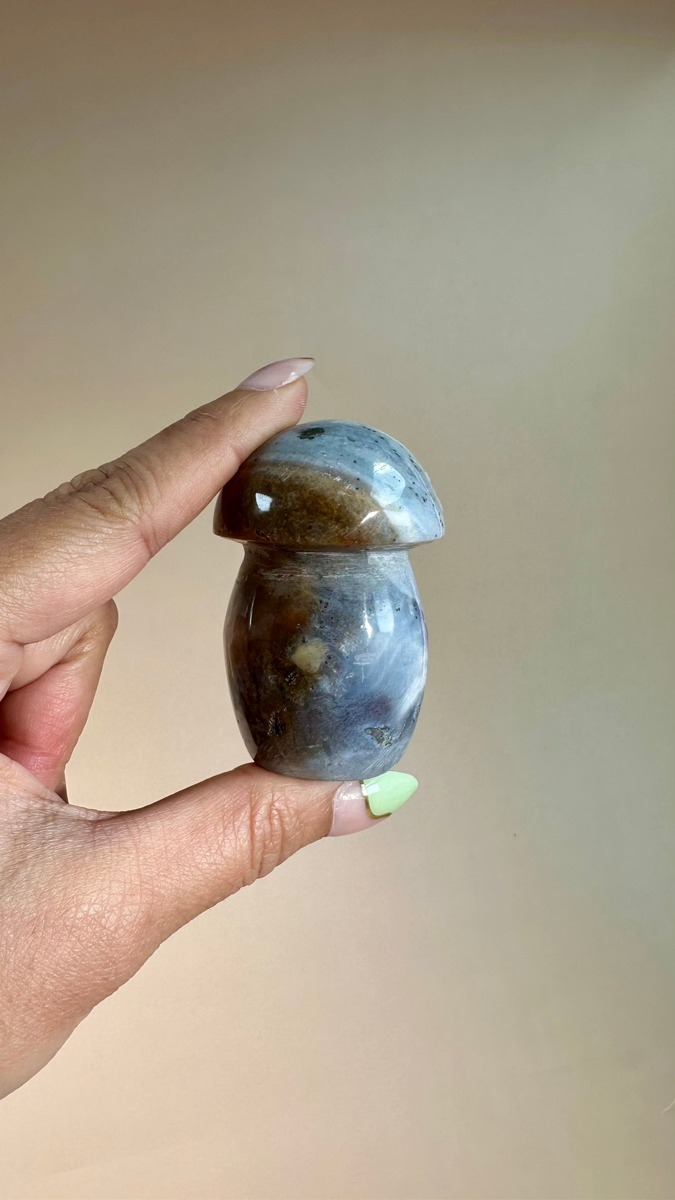 Small Sea Jasper Mushroom – Option D