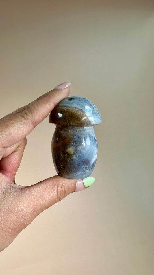 Small Sea Jasper Mushroom – Option D