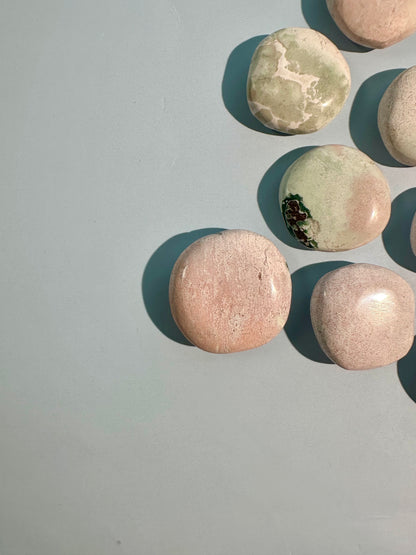 Unicorn Jasper Mini Round Flat Palm