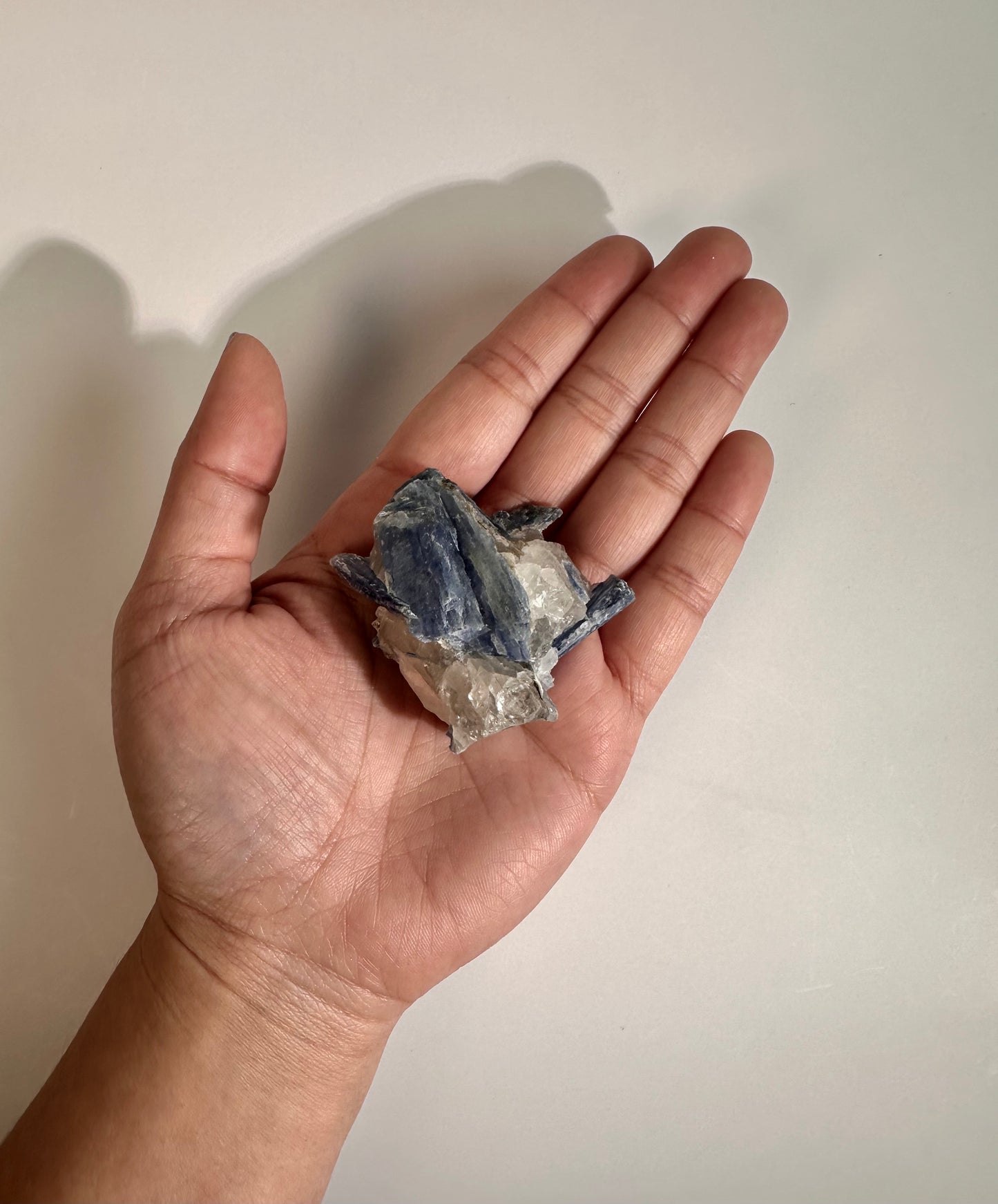 Kyanite in Quartz Cluster - C