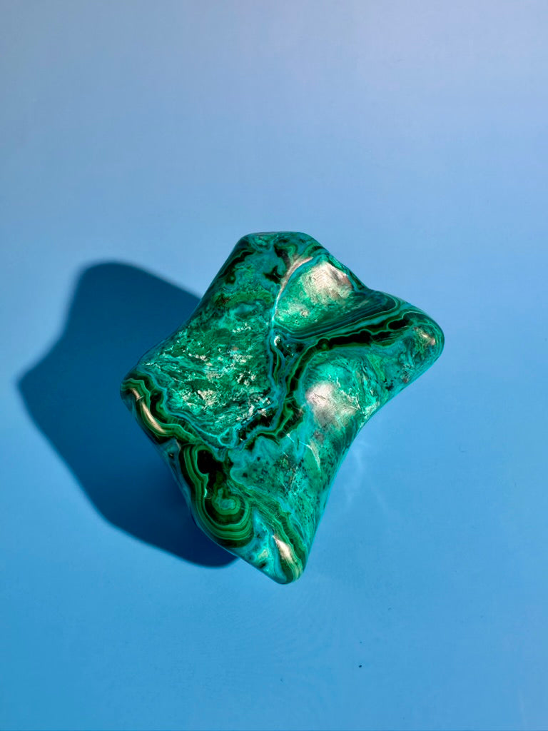 Malachite Chrysocolla Malacolla Polished Specimen Option G | Congo Collector Mineral