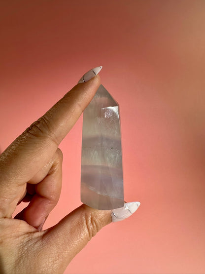 Lavender Green Fluorite Tower – Option A