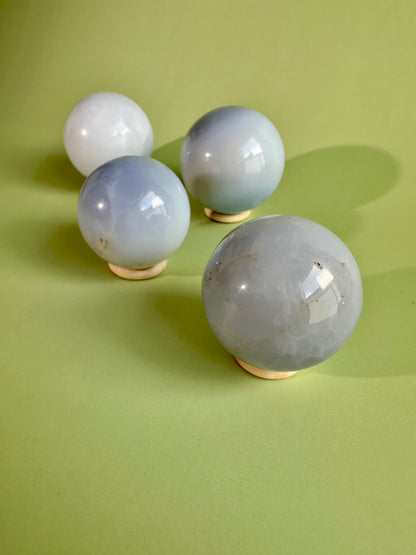 Medium Blue Chalcedony Sphere