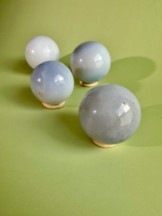 Medium Blue Chalcedony Sphere