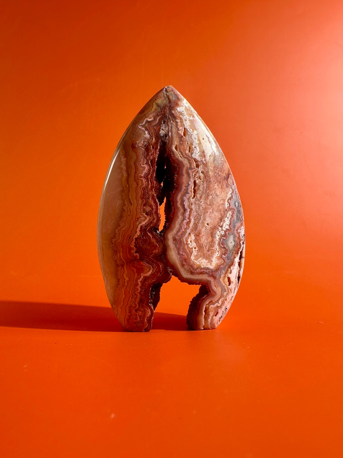 Indonesian Pink Crazy Lace Agate Flame – Option A | Joy, Emotional Healing & Self-Love Crystal