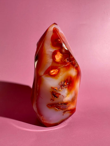 Carnelian Flame – Option L | Collector Crystal, Passion & Positive Transformation