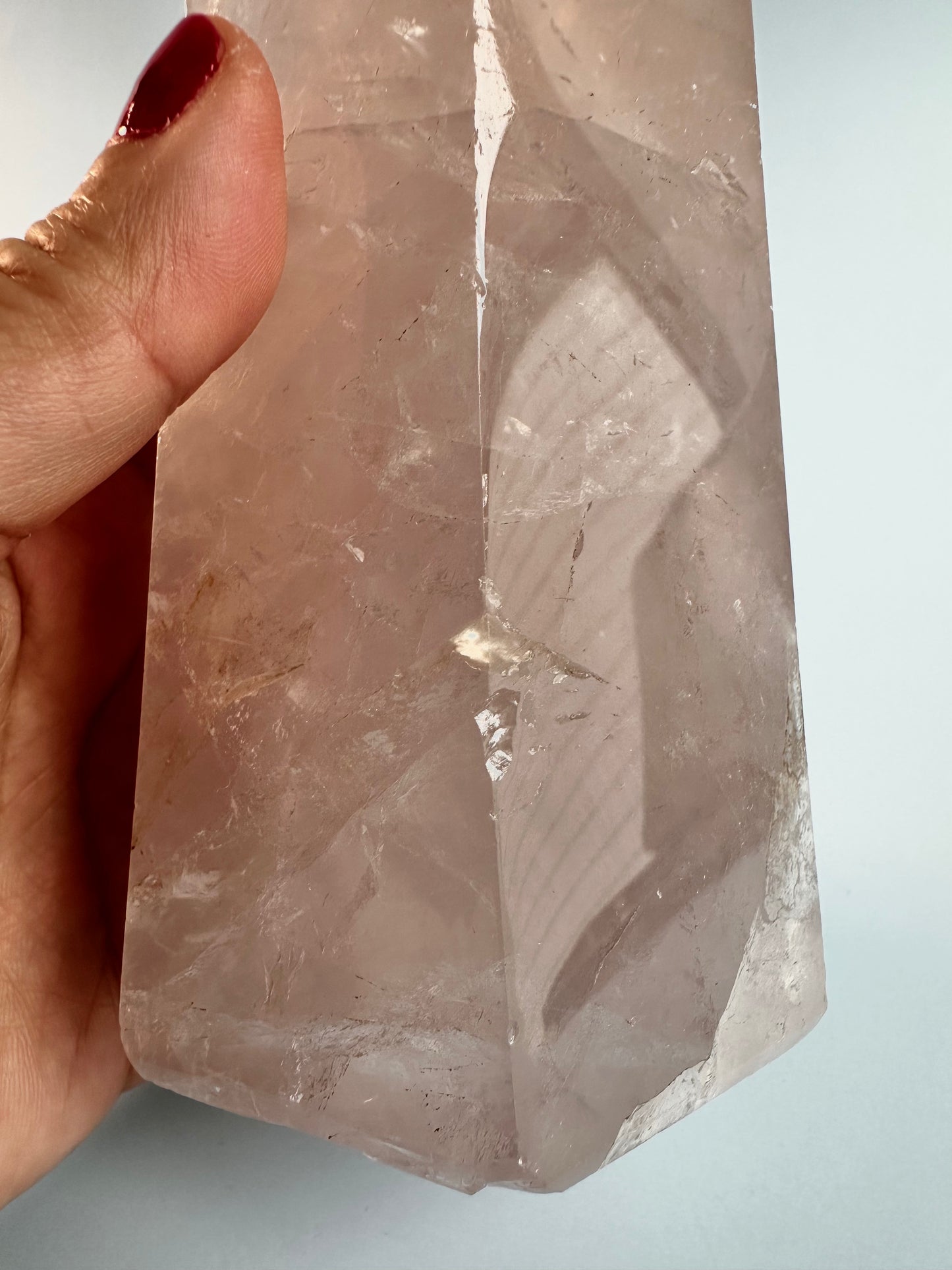 Perfectly Imperfect Rose Quartz Tower Misfit - B