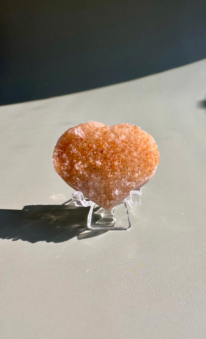 Small Druzy Amethyst Heart - C