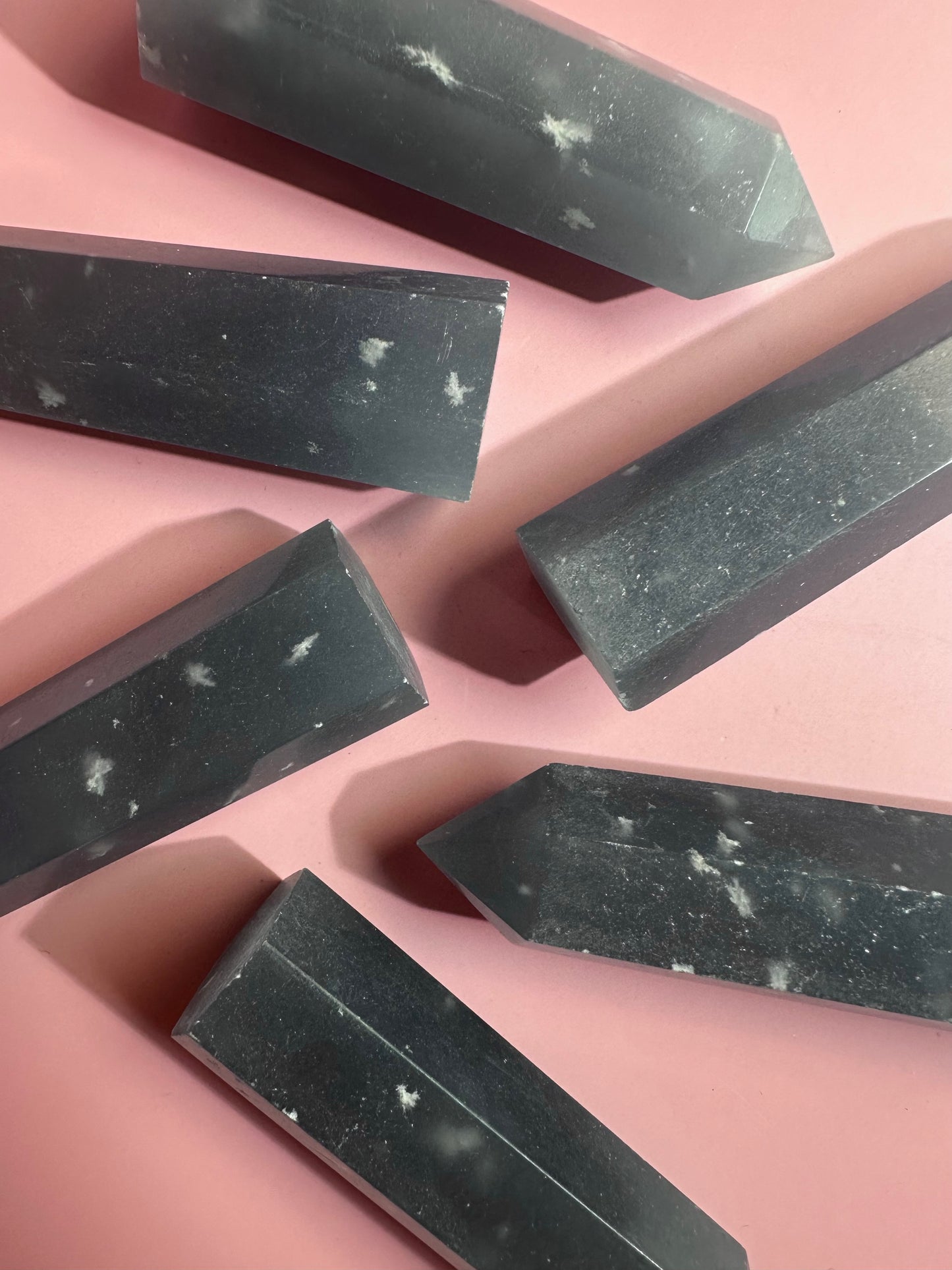 Small Peruvian Snowflake Angelite Tower