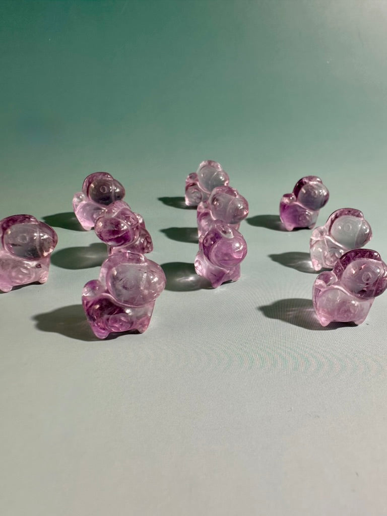Mini Amethyst Sitting Unicorn | Crystal Carving