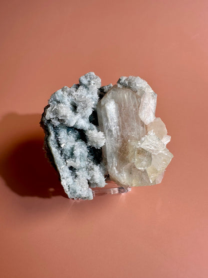 Apophyllite Stilbite Cluster - D