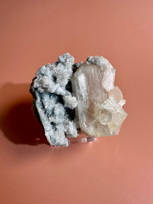 Apophyllite Stilbite Cluster - D