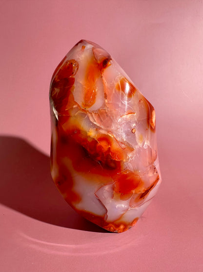 Carnelian Flame – Option L | Collector Crystal, Passion & Positive Transformation