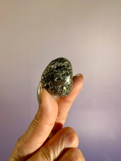 Druzy Pyrite Tumble