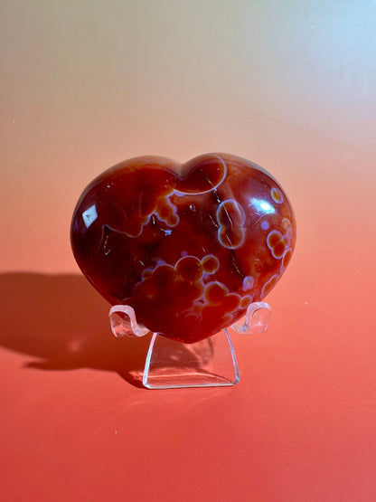 Carnelian Heart – Option B | Joy, Creativity & Positive Energy Crystal