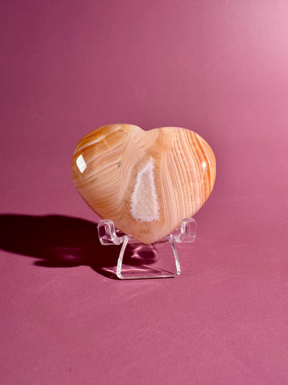 Small Carnelian Heart Option C | Vitality, Joy & Creative Energy Crystal