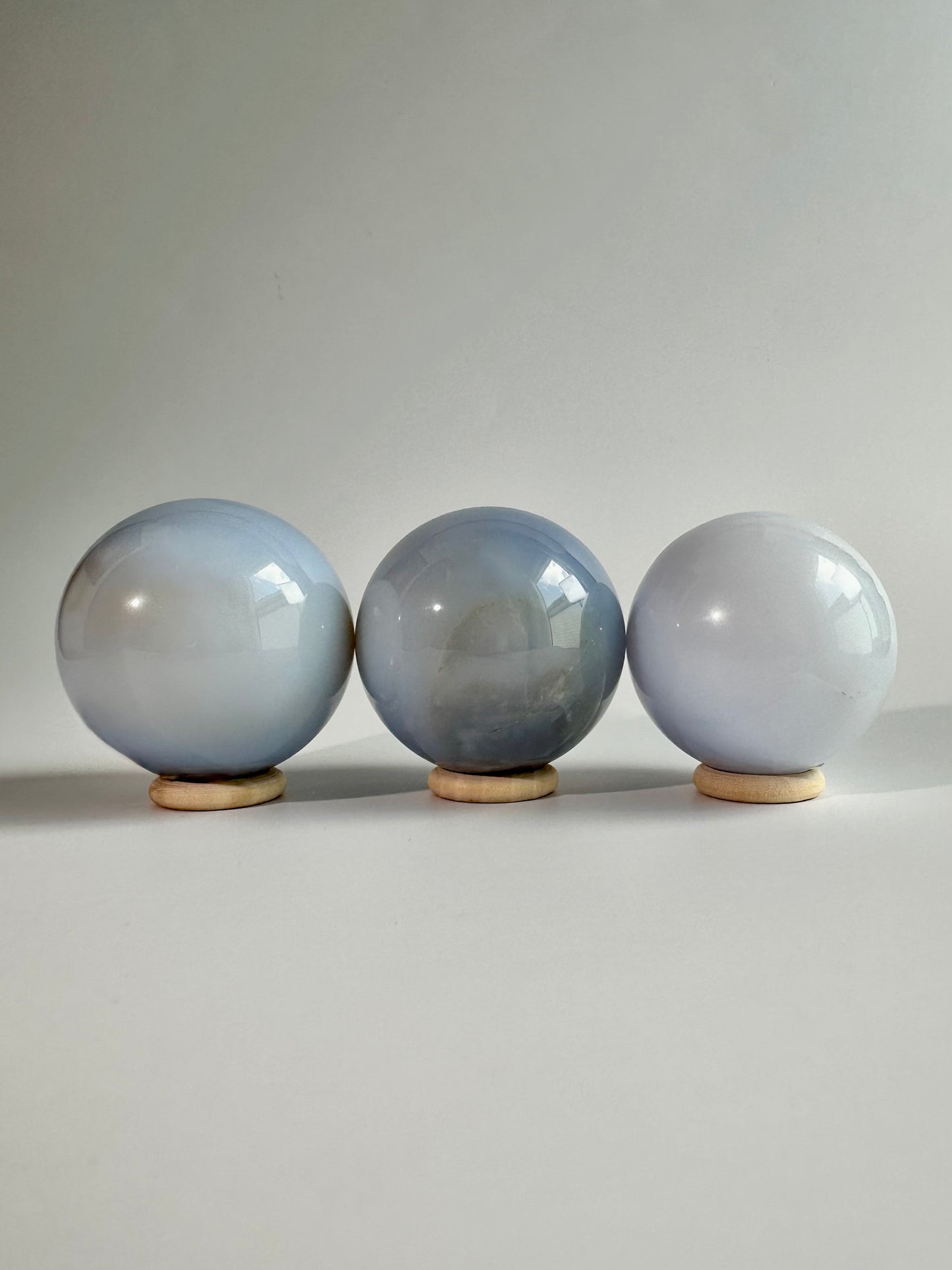 Large Blue Chalcedony Sphere