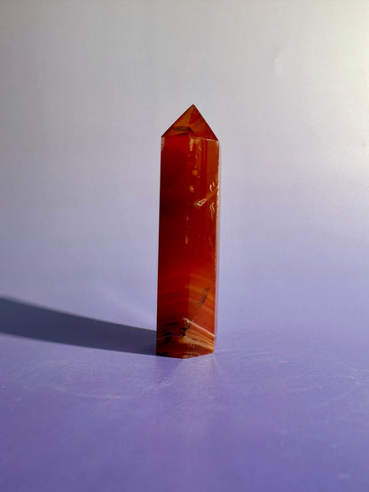 Carnelian Tower Option A | Courage, Vitality & Motivation Crystal