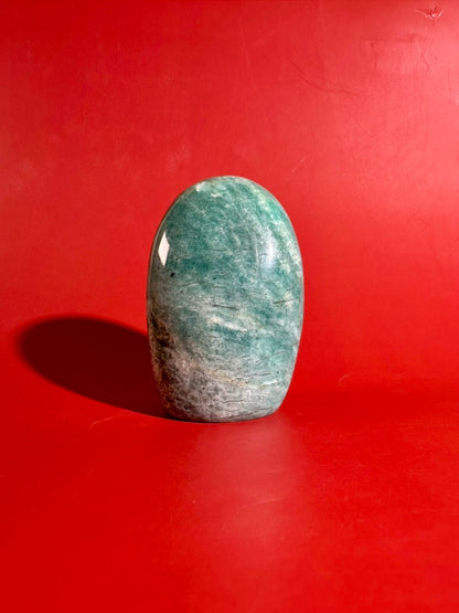Amazonite Standing Freeform Option B | Polished Collector Crystal