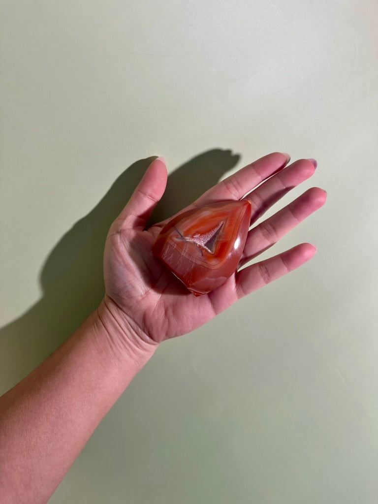 Carnelian Flame Option Q | One-of-a-Kind Confidence & Passion Crystal