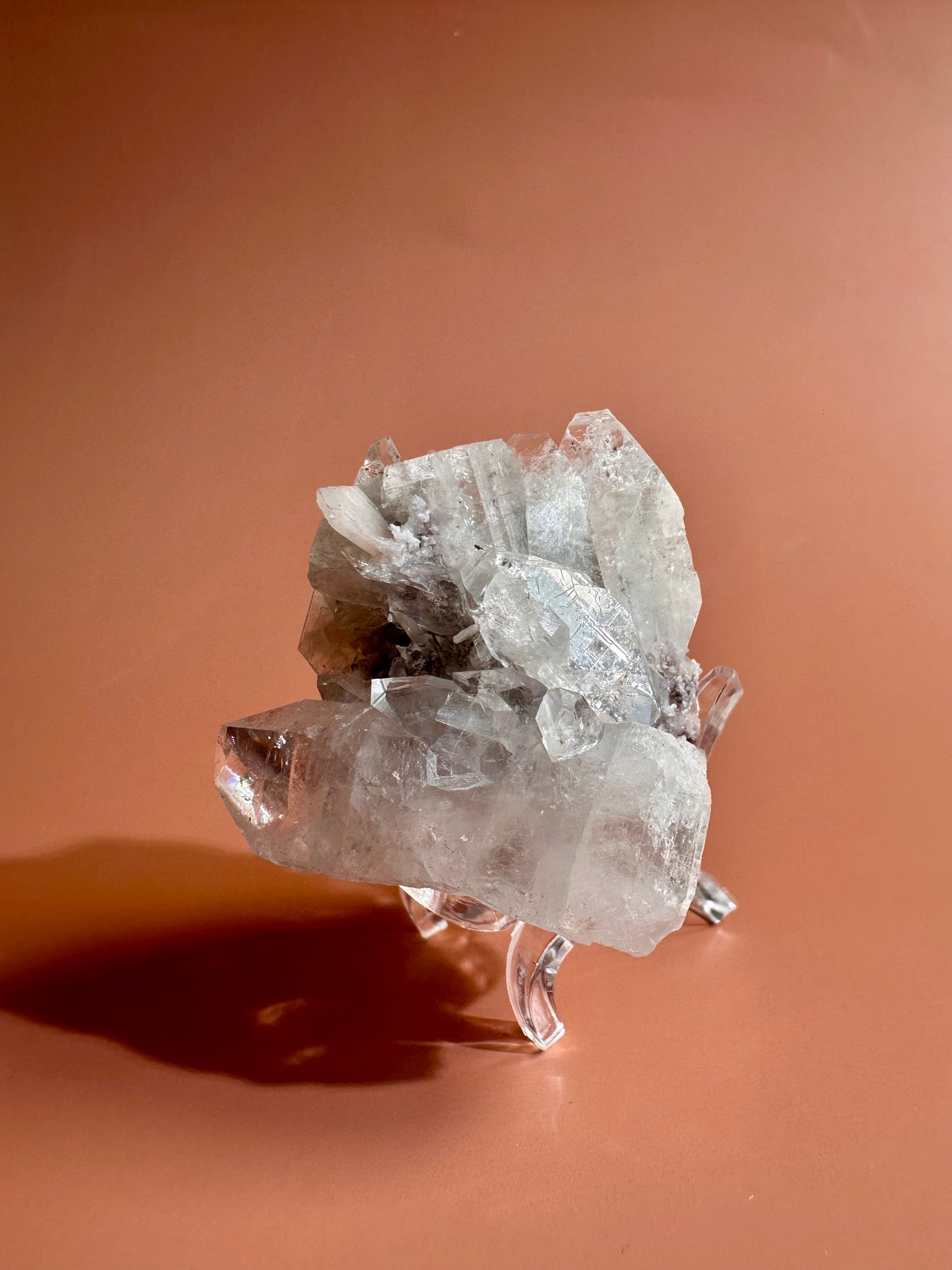 Apophyllite Stilbite Cluster - E