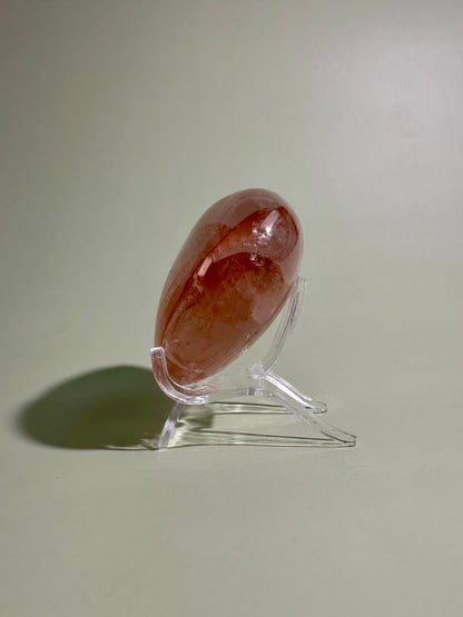 Fire Quartz Heart – Option B | Confidence, Focus & Grounding Crystal