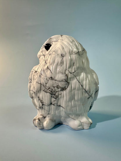 Howlite Owl Carving