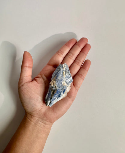 Kyanite in Quartz Cluster - A