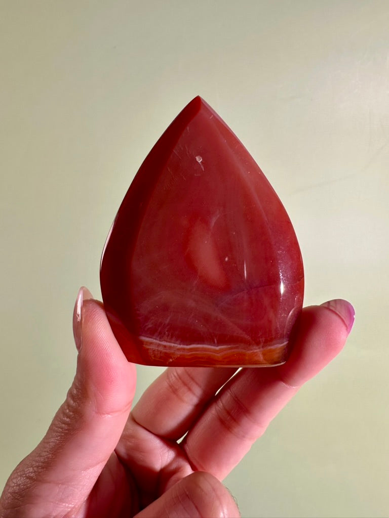 Carnelian Flame Option Q | One-of-a-Kind Confidence & Passion Crystal